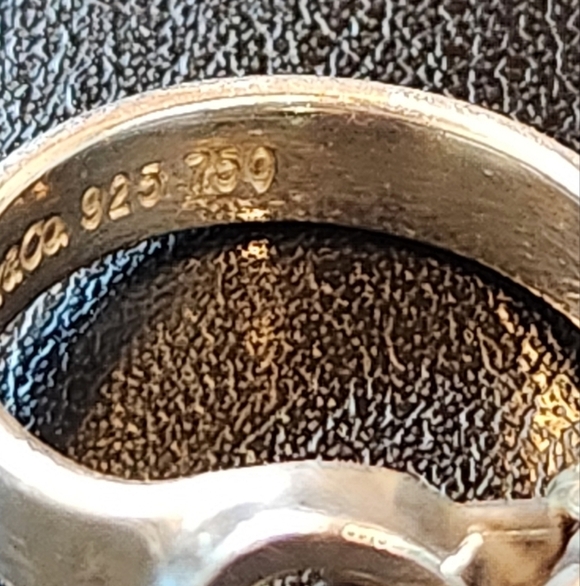 Tiffany & Co Hook and Eye Ring 18k Gold Sterling Silver - Picture 7 of 15